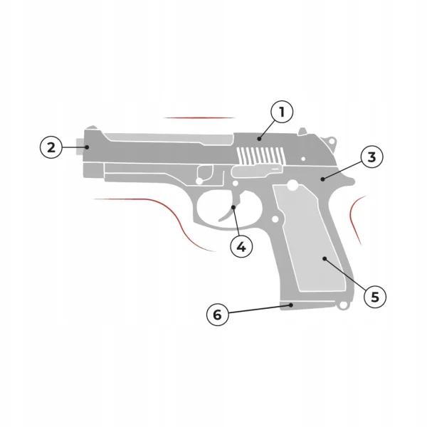 ASG PISTOLET BROŃ NA KULKI REPLIKA KARABIN METAL