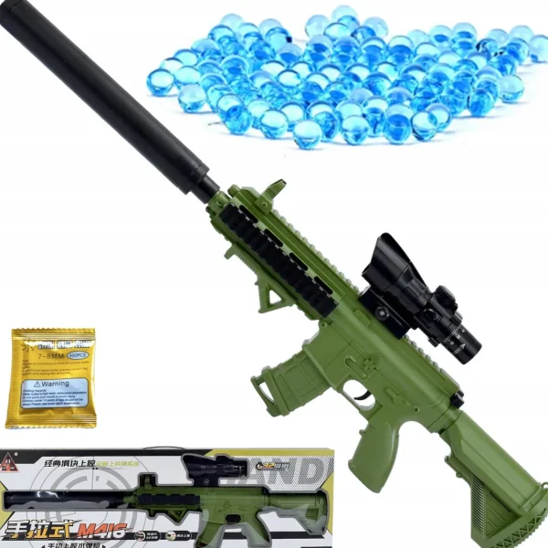 KARABIN AUTOMAT KULKI ŻELOWE PISTOLET ORBEEZ M416 H66D