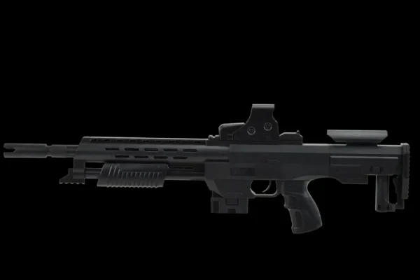 Karabin Laserowy Pistolet ASG z Tłumikiem na Kulki