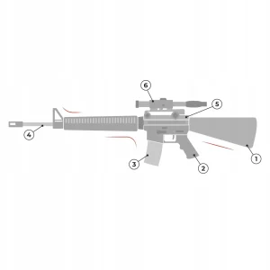 KARABIN PISTOLET NA KULKI STRZELBA ASG REPLIKA