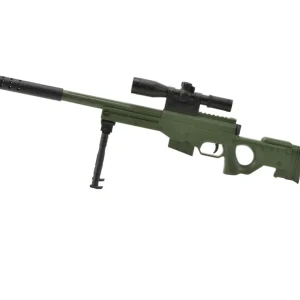 Mini AWM Sniper Rifle - Karabin Zabawki dla Dzieci z Tłumikiem Mini na Kulki Żelowe