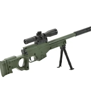 Mini AWM Sniper Rifle - Karabin Zabawki dla Dzieci z Tłumikiem Mini na Kulki Żelowe