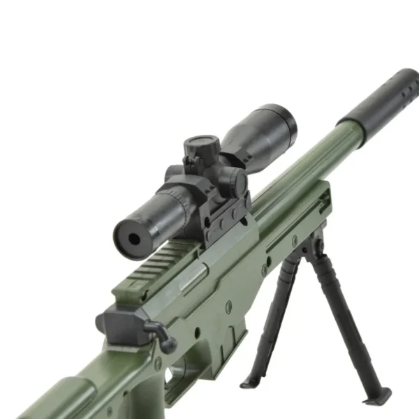 Mini AWM Sniper Rifle - Karabin Zabawki dla Dzieci z Tłumikiem Mini na Kulki Żelowe