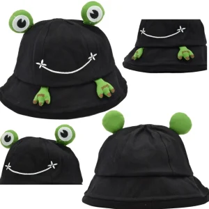 Rybacki Bucket Hat - Żaba Dziecięca Czapka Kapelusz