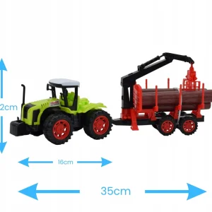 TRAKTOR CIĄGNIK Z NAPĘDEM PRZYCZEPA HDS ZABAWKA