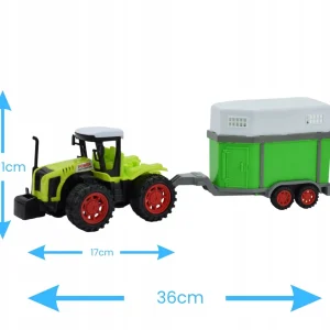 TRAKTOR CIĄGNIK Z NAPĘDEM PRZYCZEPA NA ZWIERZĘTA